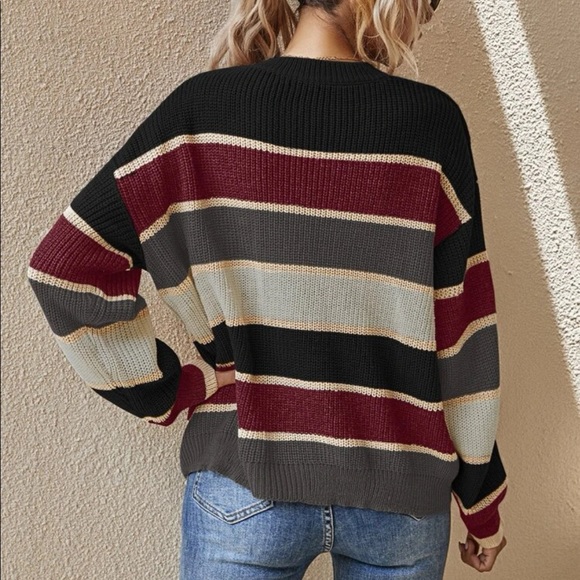 Boho striped sweater - Picture 2 of 5